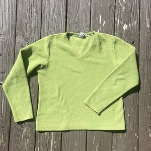 vintage L.L.Bean soft green fleece shirt | woman's S-reg